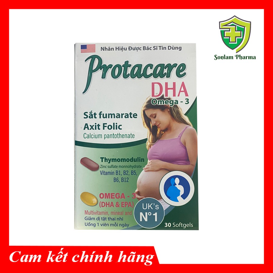 Thực phẩm Bổ Bà Bầu Protacare DHA- Hộp 30 Viên