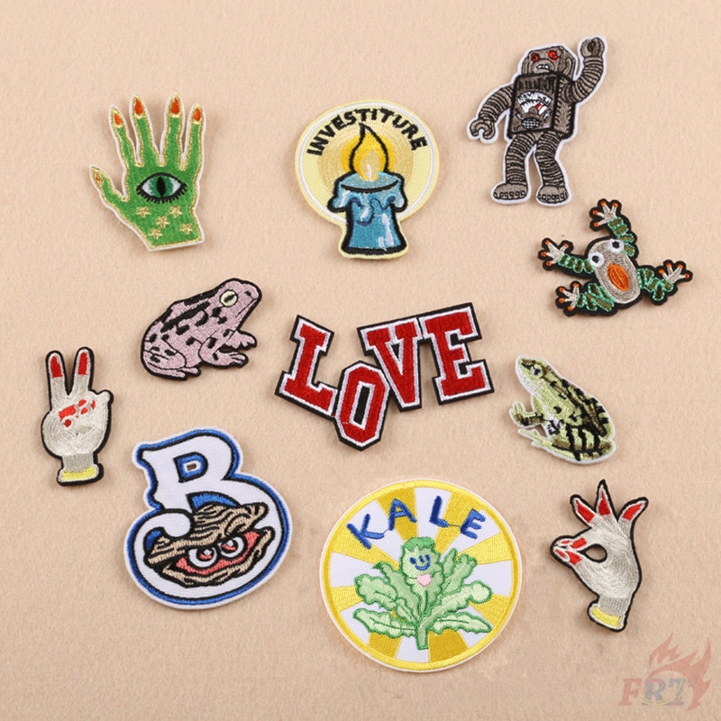 Sticker ủi quần áo họa tiết thêu cá tính（☸ VSCO Patch ☸）