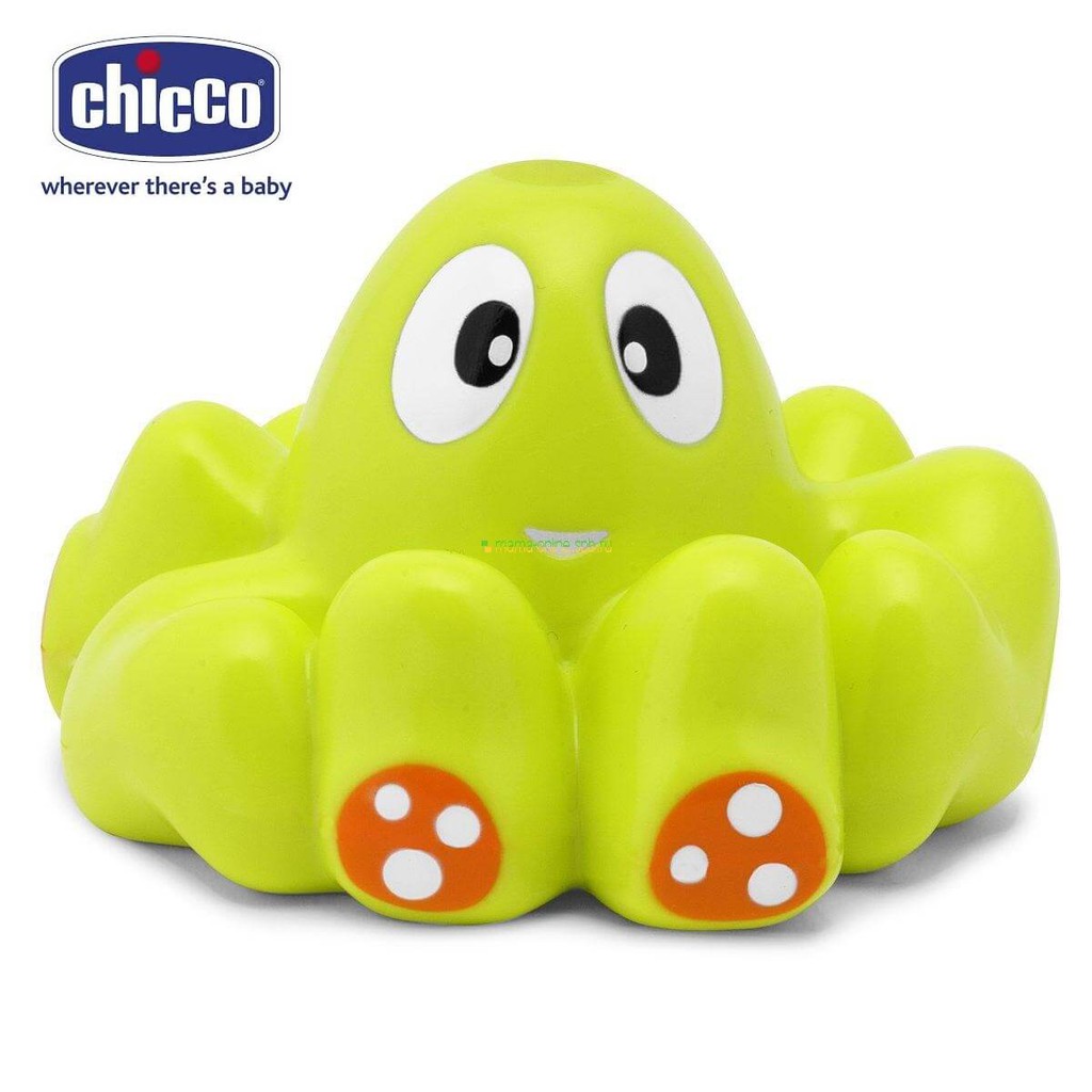 Đo nhiệt độ nước tắm chú bạch tuộc chicco