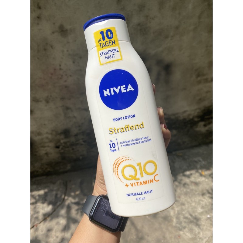 Sữa dưỡng thể Nivea Body Lotion Q10 + Vitamin C - trắng sáng da , 400ml . Made in Germany