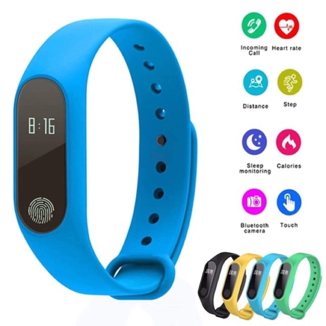 Vòng Đeo Tay Thông Minh Smartband - Theo dõi nhịp tim -  Đối thủ mi band 2 3