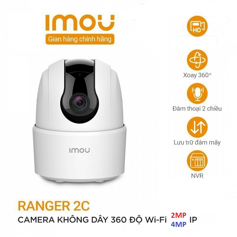 Camera Imou Ranger 2C 2MP/4MP Ta22CP / Ta42CP xoay 360 độ đàm thoại 2 chiều Hàng Chính Hãng