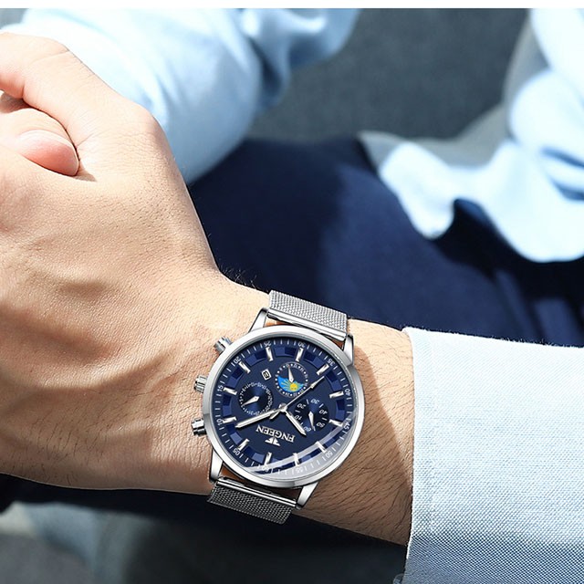 Đồng hồ nam chính hãng, Đồng hồ nam FNGEEN dây thép cao cấp không gỉ chính hãng 5123 - Aka Mart | BigBuy360 - bigbuy360.vn