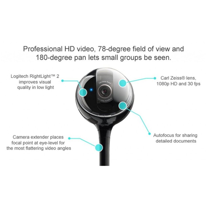 Logitech BCC950 - Webcam Cao Cấp Có Micro Và Loa Cho Hội Thảo Trực Tuyến | BigBuy360 - bigbuy360.vn