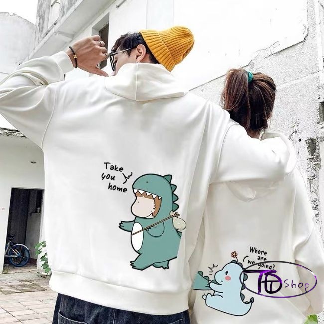 Áo hoodie đôi ⚜️ Tự Thiết Kế ⚜️ Đồ Đôi Hoodie vải nỉ bông mẫu HOT 2021 | WebRaoVat - webraovat.net.vn