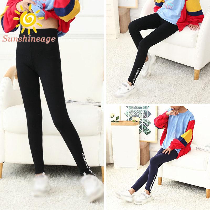 Quần legging lưng cao hoạ tiết chữ thời trang mùa thu cho phái nữ