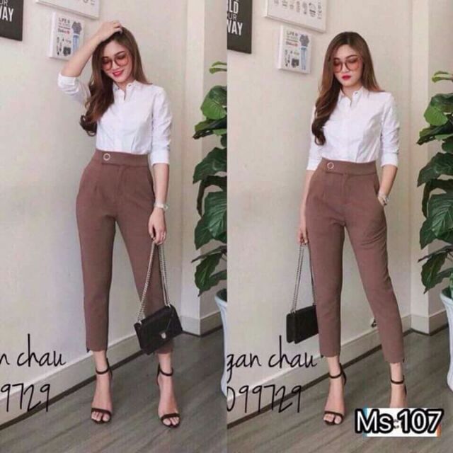 Quần baggy công sở