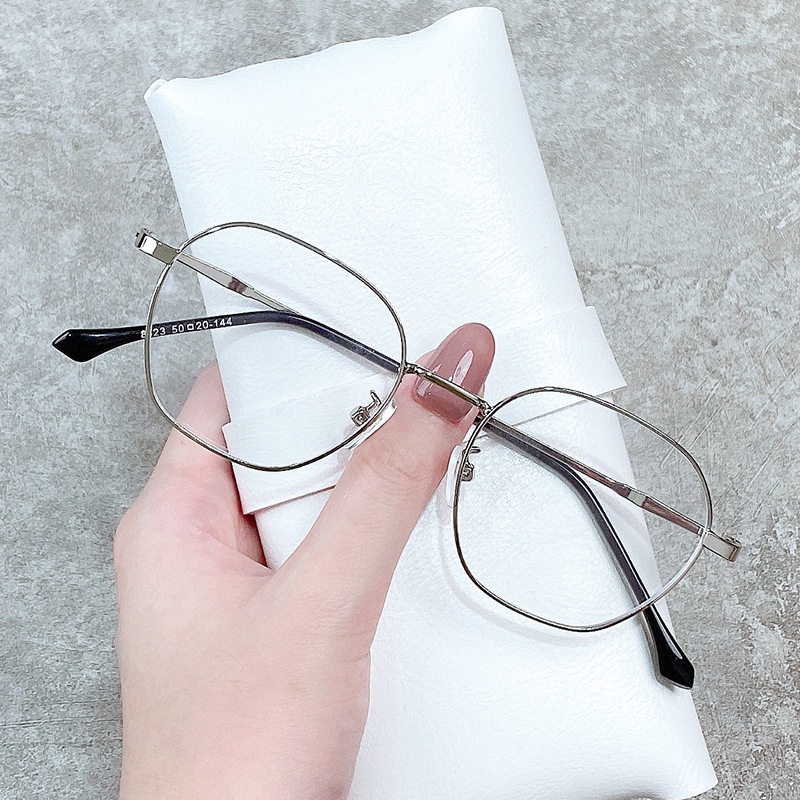 Mắt Kính Gọng Kim Loại Chống Ánh Sáng Xanh Chống Tia Bức Xạ Cho Nam Nữ