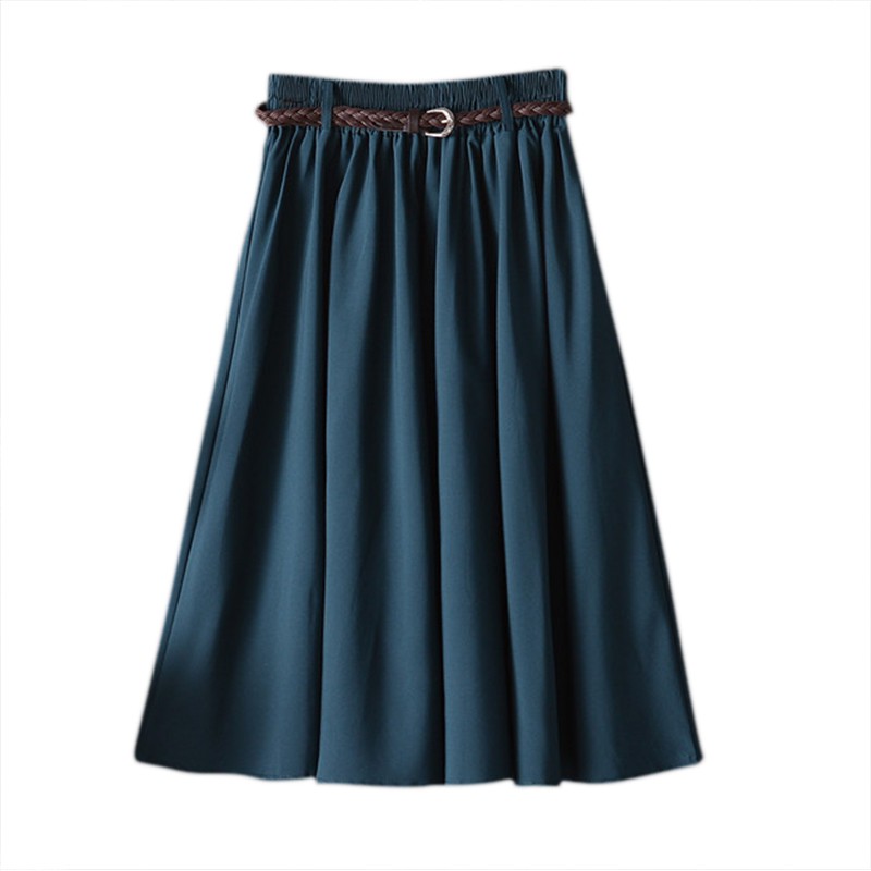 [Baywellfashion]Chân váy chữ A dài màu trơn lưng thun sang trọng cho nữ | BigBuy360 - bigbuy360.vn