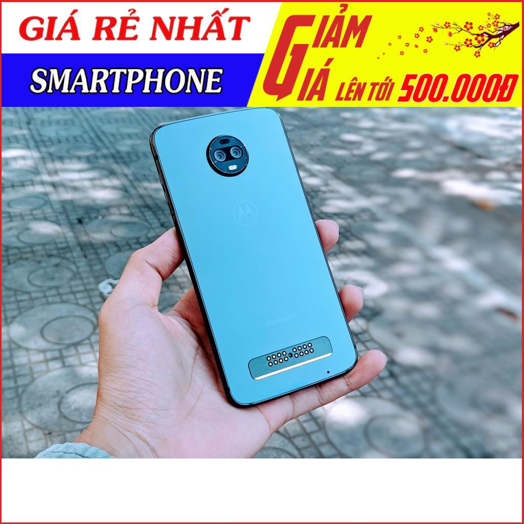 Điện thoại Motorola Moto Z3/ Z3 play - Hỗ trợ 5G/ Qualcom Snapdragon 835/ Bộ nhớ 4GB/64GB vân tay siêu nhạy, Thuần googl