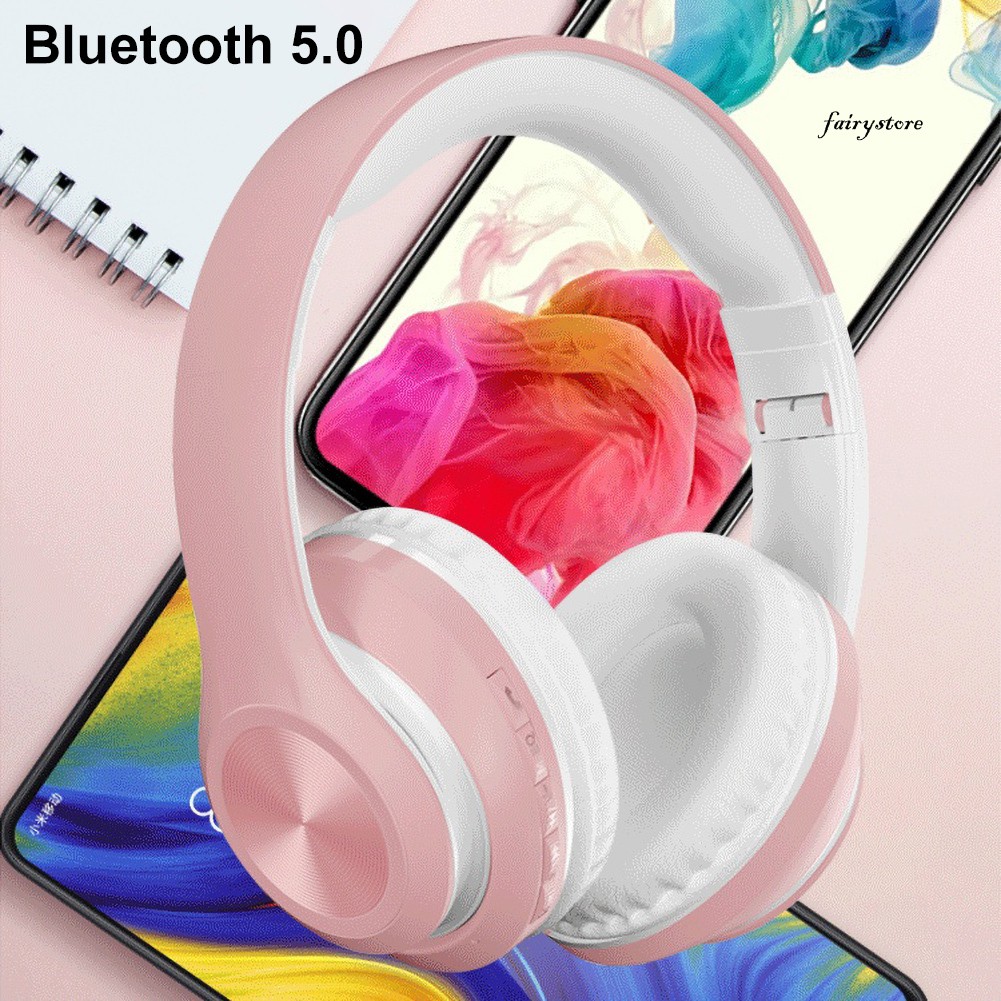 Tai Nghe Chụp Đầu Không Dây Có Thể Sạc Lại Fs + P68 Kết Nối Bluetooth 5.0