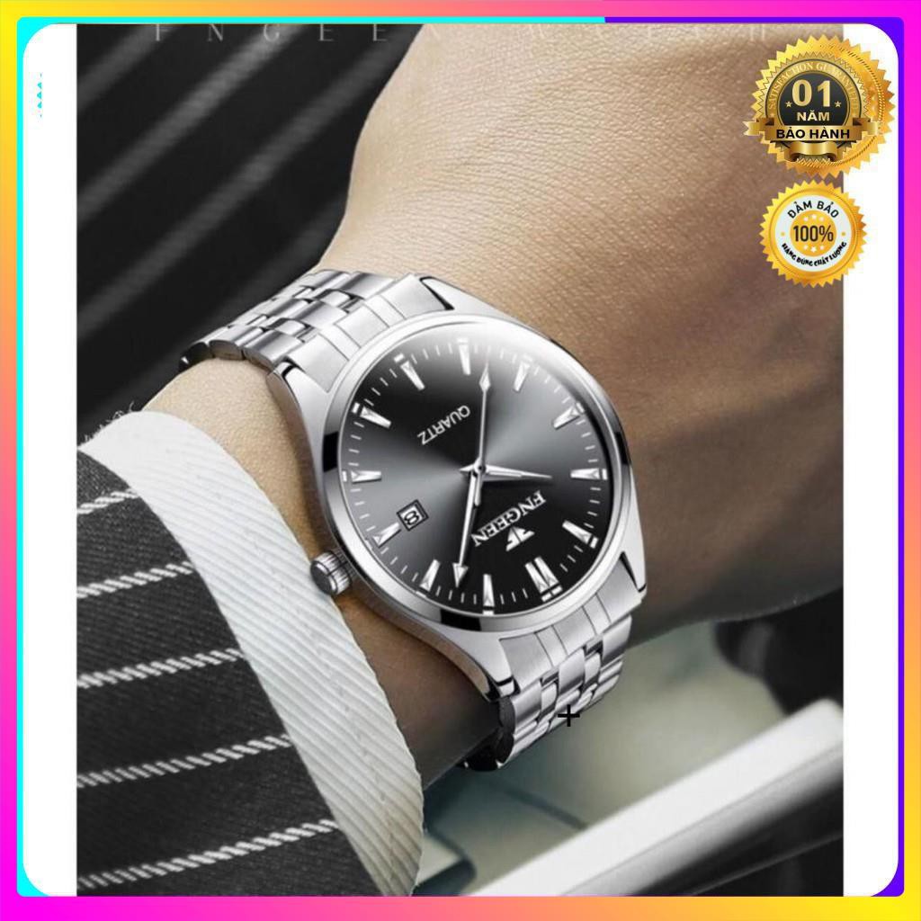 ĐỒNG HỒ FNGEEN CHÍNH HÃNG NAM DÂY THÉP CAO CẤP CHẠY LỊCH NGÀY (TẶNG KÈM HỘP VÀ PIN DỰ PHÒNG)
