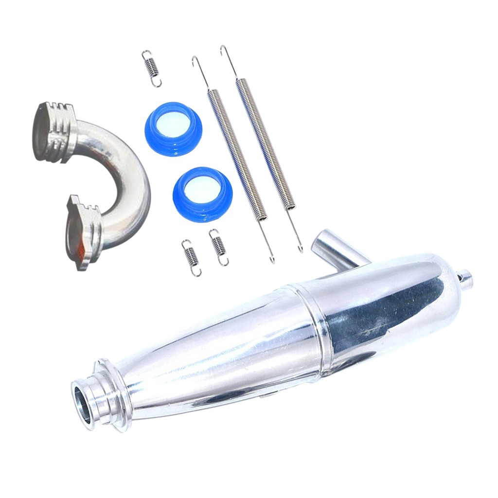 Ống Pô Xả Khí Bằng Nhôm Lzdhuiz Shop61 Cho Xe Hơi Điều Khiển Từ Xa HSP Bobao HPI SH Monster Truck 1 / 8