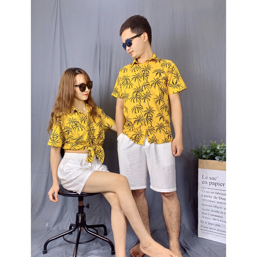 [HOT SALE] Áo sơ mi đi biển họa tiết hawaii, sơ mi hoa lá đi biển, sơ mi nhóm đi biển, sơ mi trái cây, sơ mi hoa quả