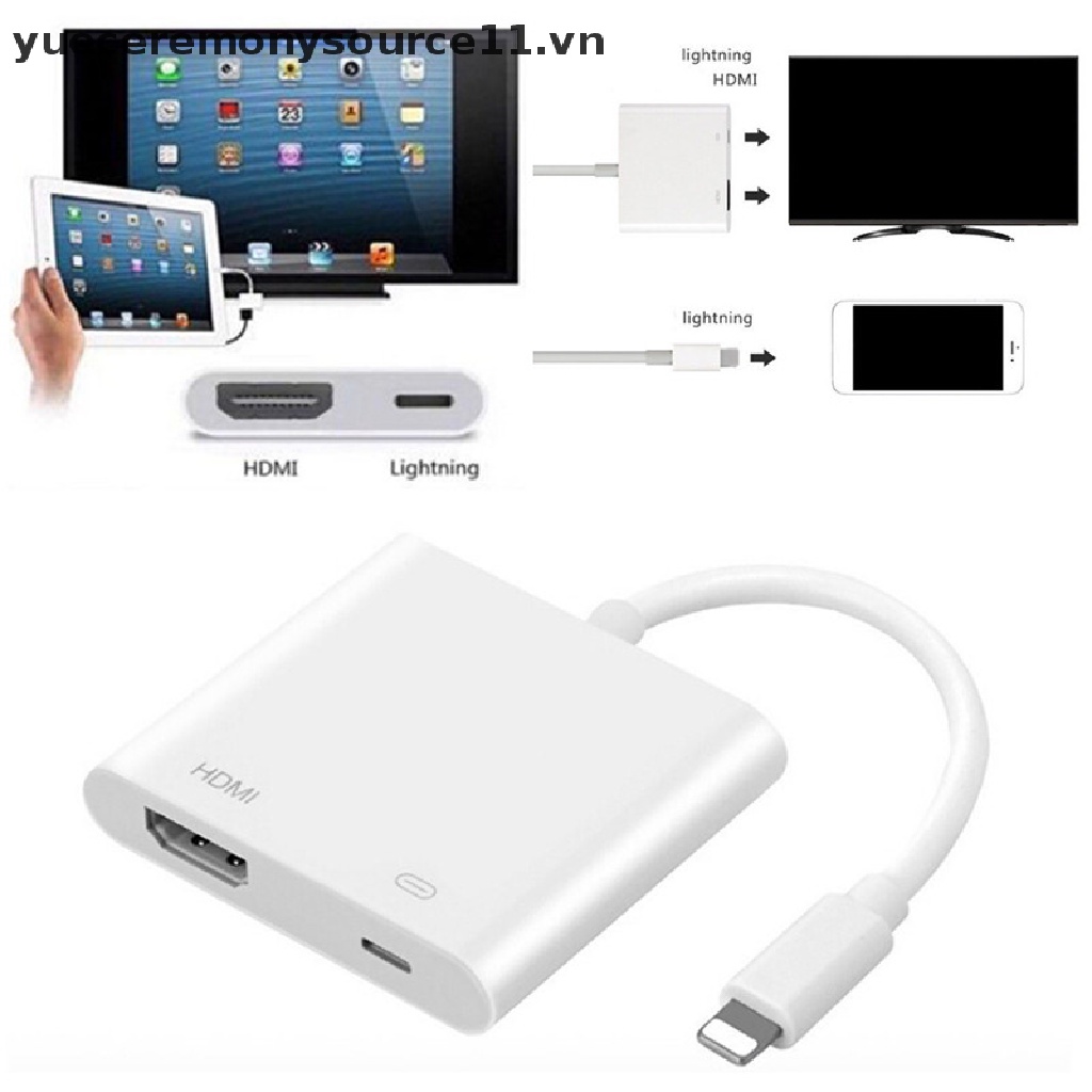 Dây Cáp Chuyển Đổi Lightning 8Pin Sang HDMI Cho iPhone 8 7 X iPad