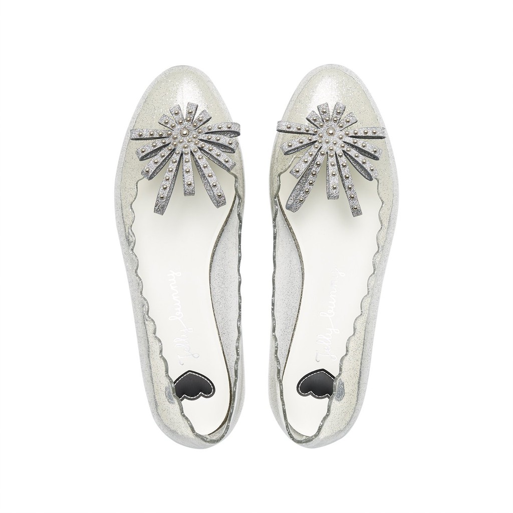 Jelly Bunny  - Giày nữ búp bê đế bệt SOPHIE FIRE WORKS B20WLFL012 màu bạc lấp lánh