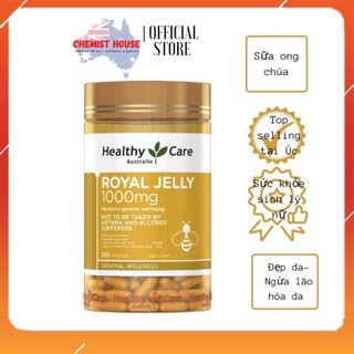 [ Hàng Chuẩn ÚC ] Healthy Care Royal Jelly - Sữa ong chúa hiệu Healthy Care 1000mg 365 viên