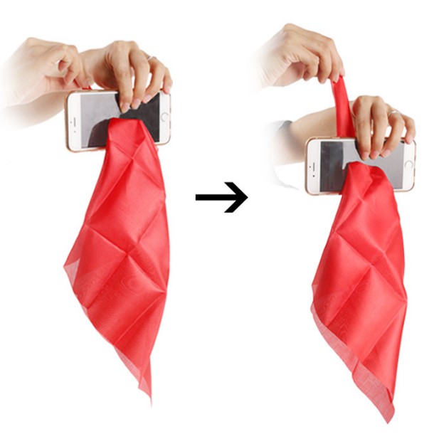 Ảo thuật khăn xuyên điện thoại hàng nhập kèm khăn diễn tốt