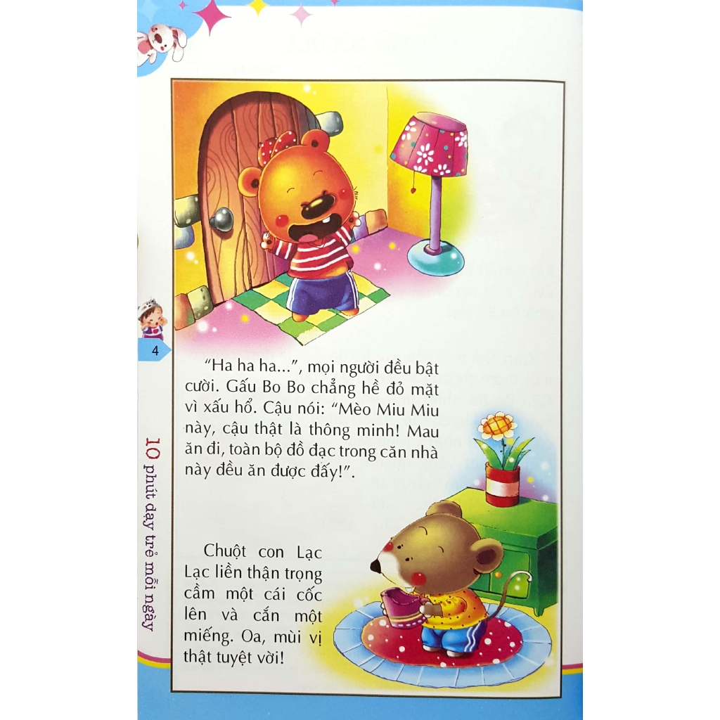 Sách - 10 Phút Dạy Trẻ Mỗi Ngày -Tập 4 - Dành Cho Trẻ Từ 2-6 Tuổi