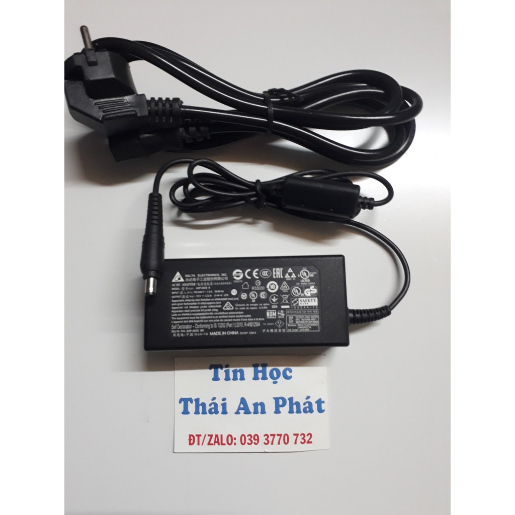 Adapter 12V-3.33A đầu lớn 5.5mm cho LCD,màn hình Dell,hàng Zin chất lượng.