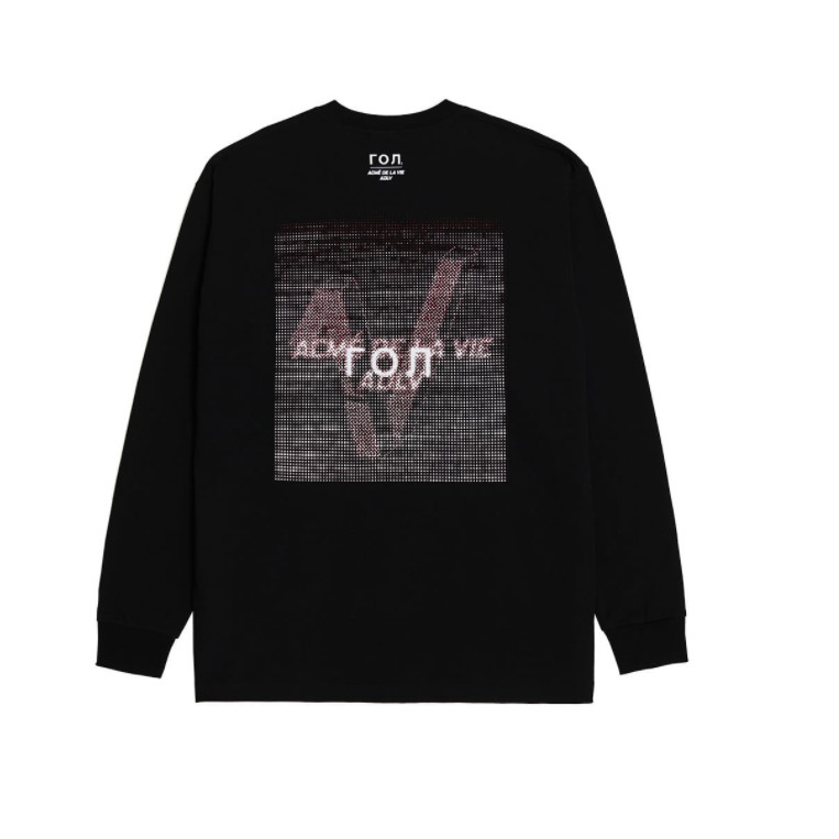 Áo Thun Dài Tay LOG X ADLV DOCKING LONG SLEEVE T-SHIRT BLACK