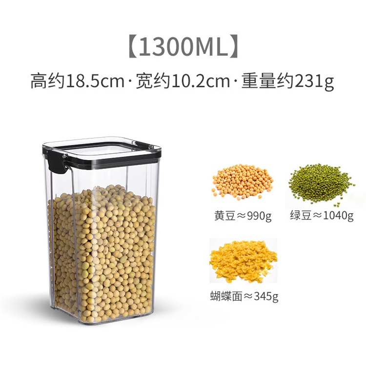 Hộp Nhựa Đựng Thực Phẩm Khô Trong Suốt Nắp Kín