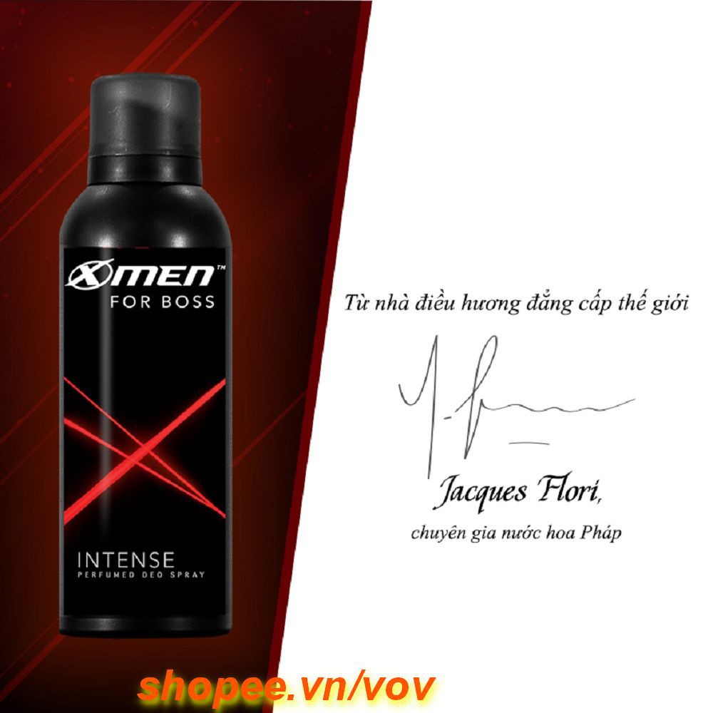 Xịt Khử Mùi Nam 150ml X-Men For Boss Intense Thơm Hương Nước Hoa https://shopee.vn/Keo-X%E1%BB%8Bt-T%E1%BA%A1o-Ki%E1%BB%