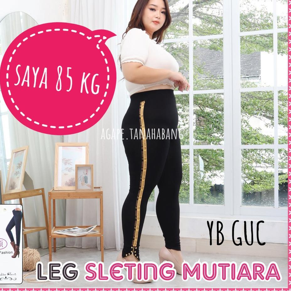 Giới Hạn - Quần Legging Khóa Kéo Đính Ngọc Trai Có Dây Kéo Cho Nữ SM
