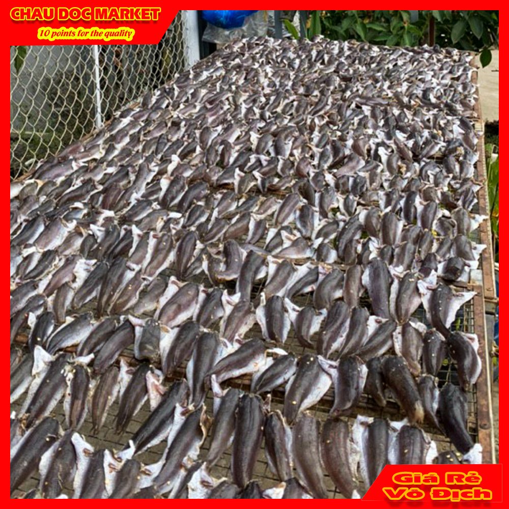 Khô Cá Lóc Đồng Nguyên Con Ướp Gia Vị Vừa Ăn Loại 2 Nắng Gói 500gr.
