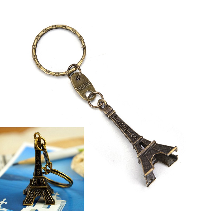 Móc Khóa Mô Hình Tháp Eiffel Cổ Điển Mini Gav3