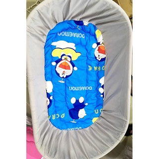 Nôi tre hun khói S3 90cm và nệm lót cotton Vietkids (cho bé sơ sinh, có thể đặt lên võng xếp)