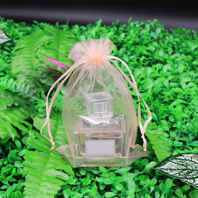 Set 100 túi dây rút bằng vải organza dùng đựng trang sức/kẹo/trang trí tiệc cưới