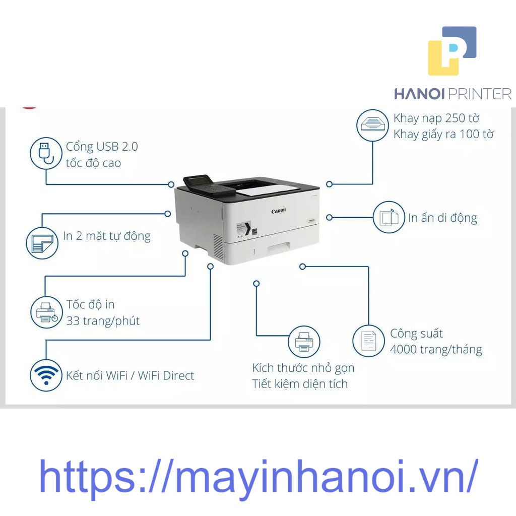 Máy in Laser Canon LBP 223DW, 226DW in hai mặt, tốc độ cao ,Wifi, bảo hành 12 tháng