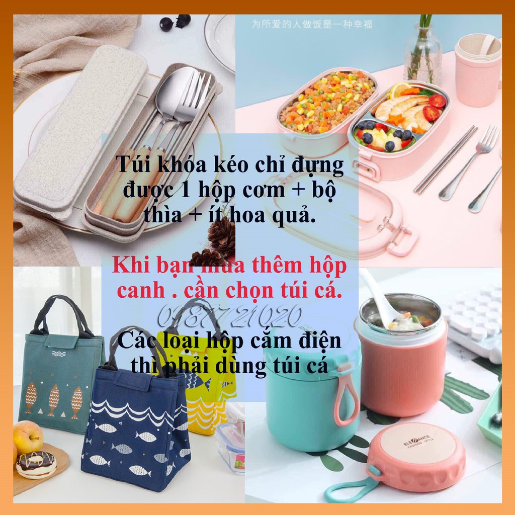 Hộp đựng cơm lõi inox 304 giữ nhiệt Hộp cơm Văn Phòng 2 Tầng | Cặp Lồng | Cà mèn Happyshop888