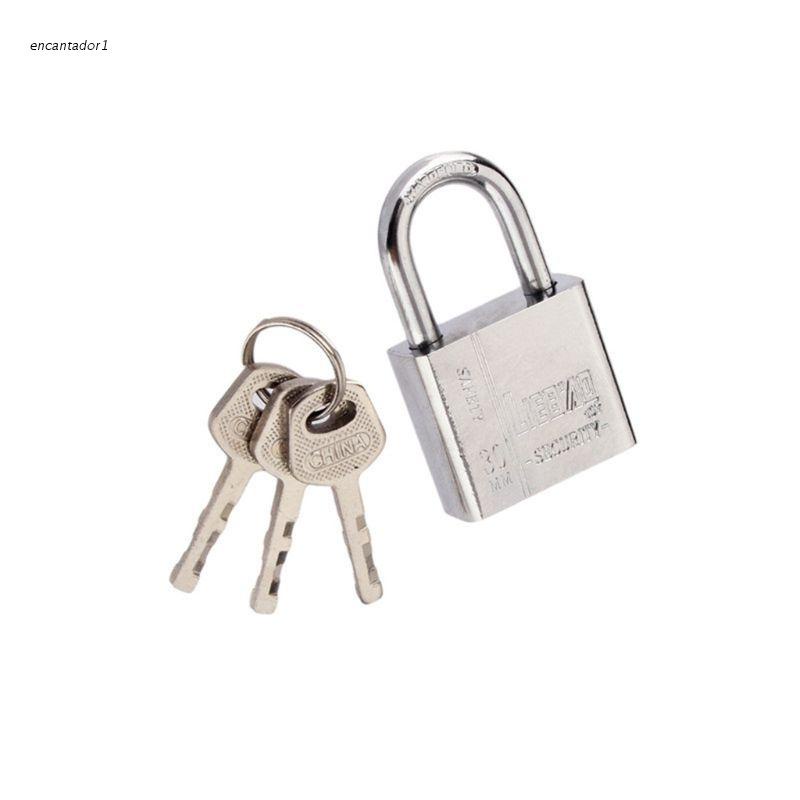 ✿ Ổ Khóa Cửa 3 Chìa Bằng Thép Không Gỉ 30mm