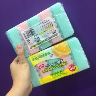 Set 5 miếng sốp rửa bát hình răng cưa