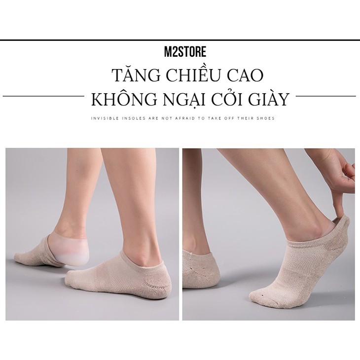 Tất độn tăng chiều cao Nhật Bản loại 2.5 đến 3.5 cm Hộp 02 Miếng Lót Giày Tăng Chiều Cao Loại có đệm khí