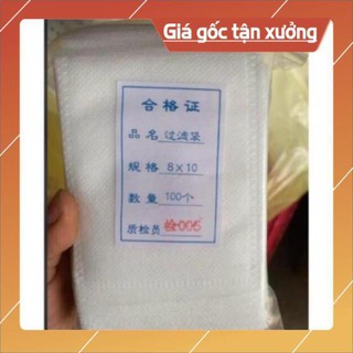 100 chiếc Túi lọc trà  kích thước 8*10 cm dùng đựng phân tan chậm