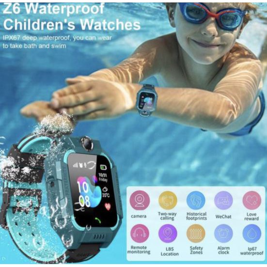 Đồng hồ thông minh Z66 dùng sim 3G nghe gọi định vị chống nước (Đồng hồ thông minh trẻ em)