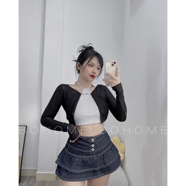 KHO SỈ BOHOME- set áo taobao yếm kèm khoác xịn