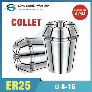 Đầu kẹp Collet ER25 độ chính xác 0.008 hàng chính hãng, chất lượng cao