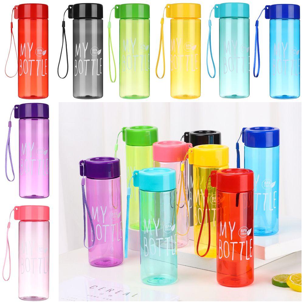 Bình Nước Nhựa Trong Suốt Dung Tích 500ML Tiện Dụng Cho Nam Và Nữ