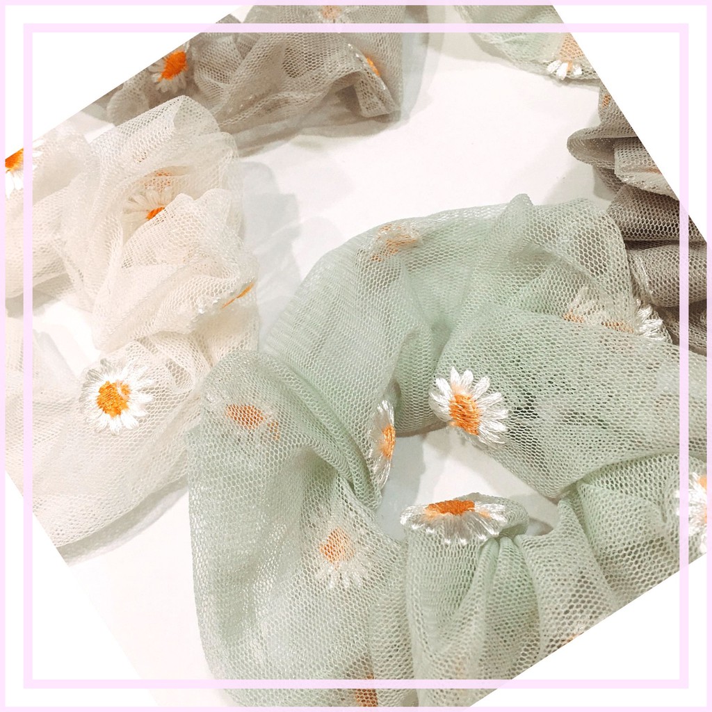 Z0243 Dây Cột Tóc Scrunchies Nhiều Mẫu Dễ Thương Xinh Xắn