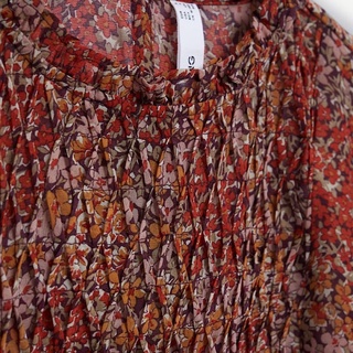 [Mango Auth] Áo Sơ Mi Kiểu Voan In Hoa Mango