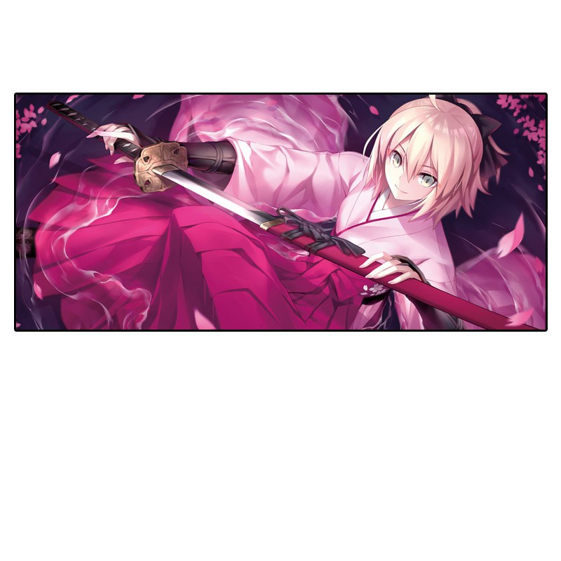 Miếng Lót Chuột Và Bàn Phím Máy Tính In Hình Anime Fate Joan of Arc Sakura Saber Okita Chống Thấm Nước