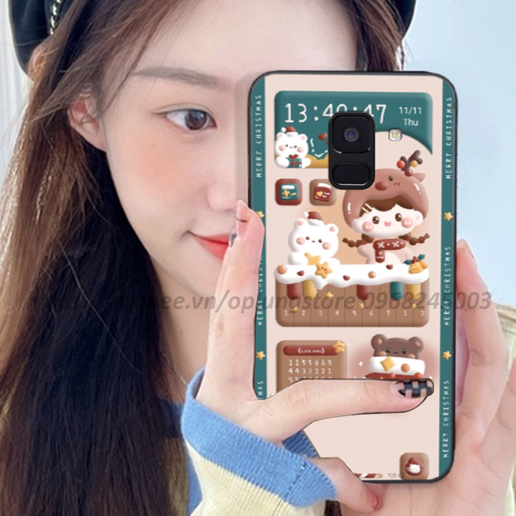 Ốp lưng Samsung A6 2018/ A6 Plus/ A8 2018/ A8 Plus/ J8 in hình 3D gấu,thỏ cute dễ thương