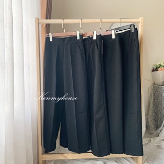 Quần culottes vải lưng cao chuẩn form