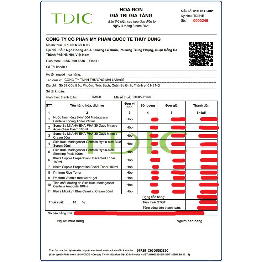 Toner Rau Má Dịu Nhẹ Skin1004 Madagascar Centella Toning 210ml (1141)