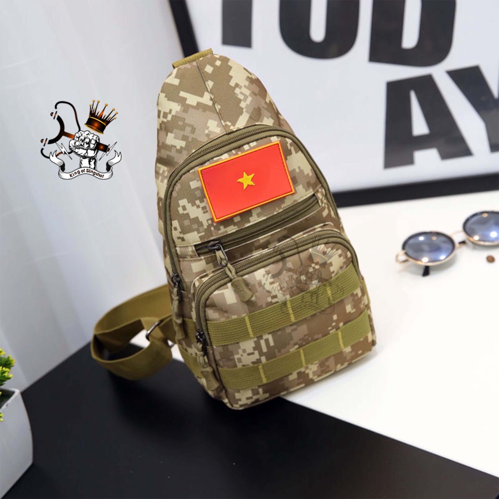 Balo, Túi Rằn Ri, Túi Đeo Chéo Thể Thao Phong Cách Cá Tính