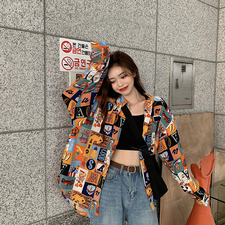 Áo sơ mi voan form rộng phong cách vintage trẻ trung cho nữ